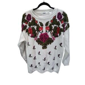 Vintage Gitano Sweater Size L 90's Y2K Ivory